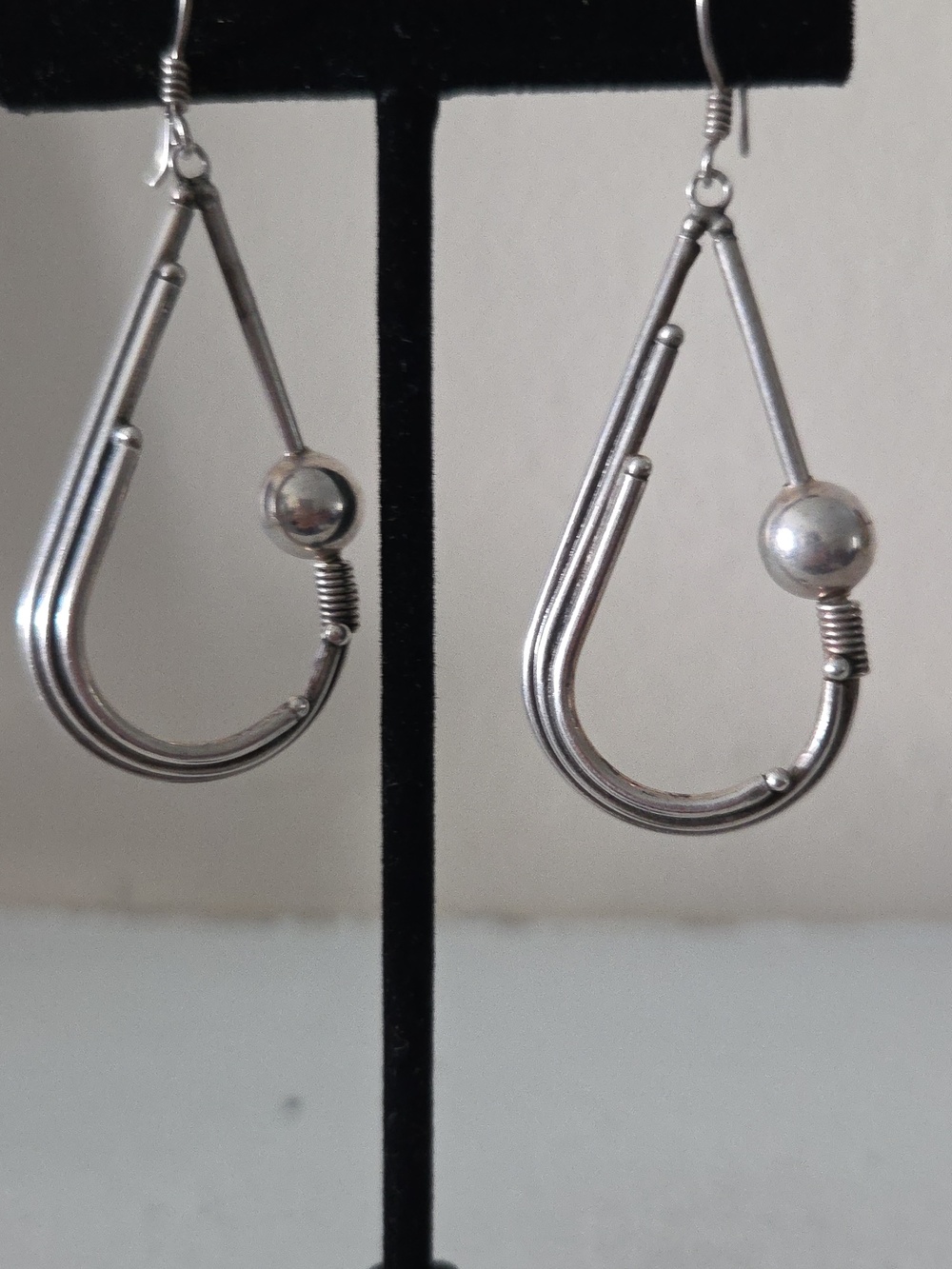 925 Sterling Silver Modernist Earrings